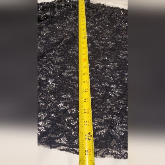 NWT C. EST. 1946 Plus Black and Silver Sheer Lace Blouse. Size 16-18 W - Picture 13 of 13